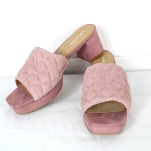 Lisa Vicky Mindfulx-V Block Heel Slide Sandal Size 9M NIB